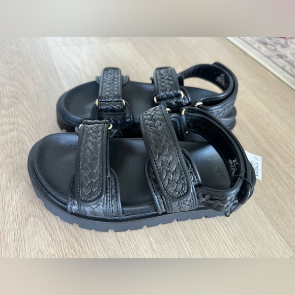 Black footbed sandals - Picture 2 of 2